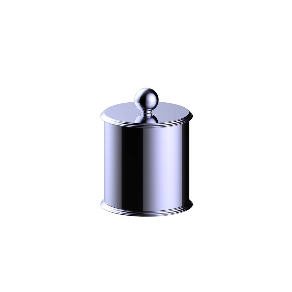 Kartners - FLORENCE - Small Size Bathroom Vanity Countertop Canister-Polished Chrome - Polished Chrome