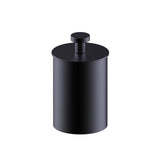 Kartners - OSLO - Large Size Bathroom Vanity Countertop Canister-Matte Black - Matte Black