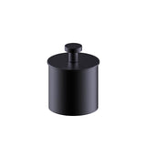 Kartners - OSLO - Small Size Bathroom Vanity Countertop Canister-Matte Black - Matte Black