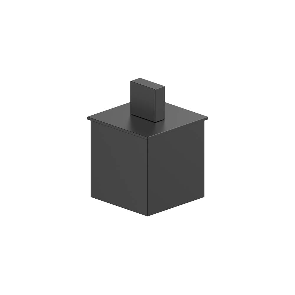 Kartners - BERLIN - Small Size Bathroom Vanity Countertop Canister-Matte Black - Matte Black