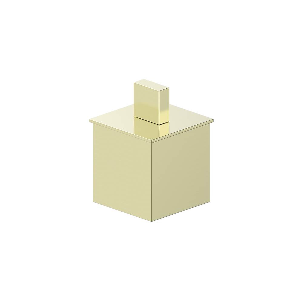 Kartners - BERLIN - Small Size Bathroom Vanity Countertop Canister-Brushed Brass - Brushed Brass