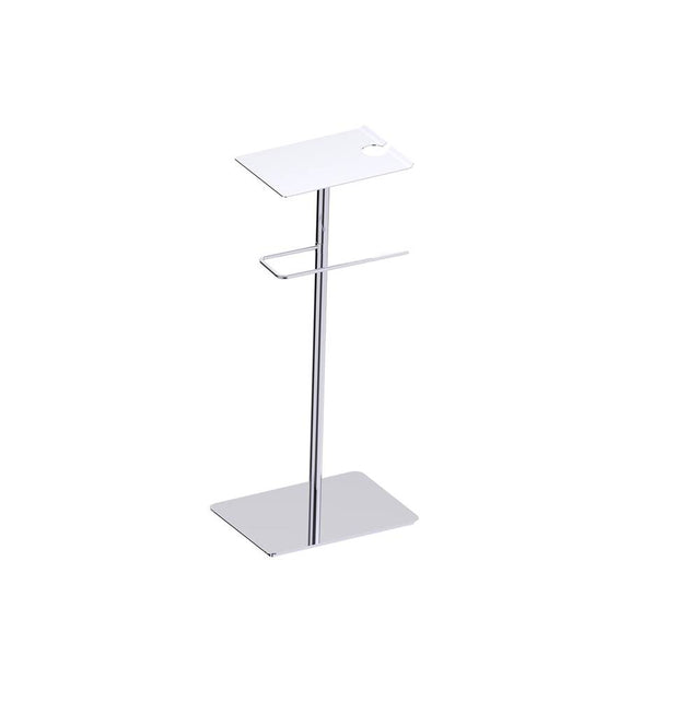 Kartners - Free Standing -  Bath Wine Stand-Polished Chrome - Polished Chrome