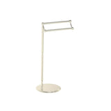 Kartners - Free Standing -  Double Towel Rail -Brushed Nickel - Brushed Nickel