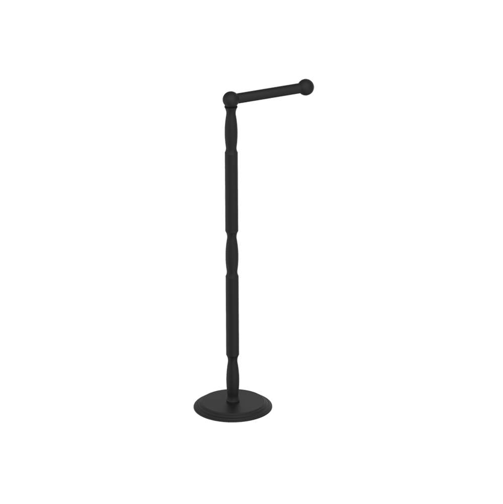 Kartners - FLORENCE - Free Standing - Toilet Paper Holder-Matte Black - Matte Black