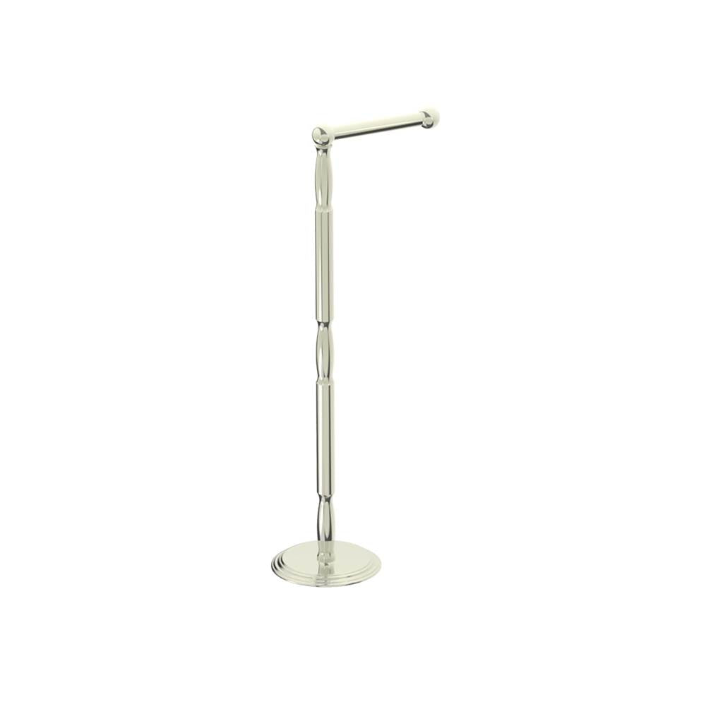 Kartners - FLORENCE - Free Standing - Toilet Paper Holder-Polished Nickel - Polished Nickel