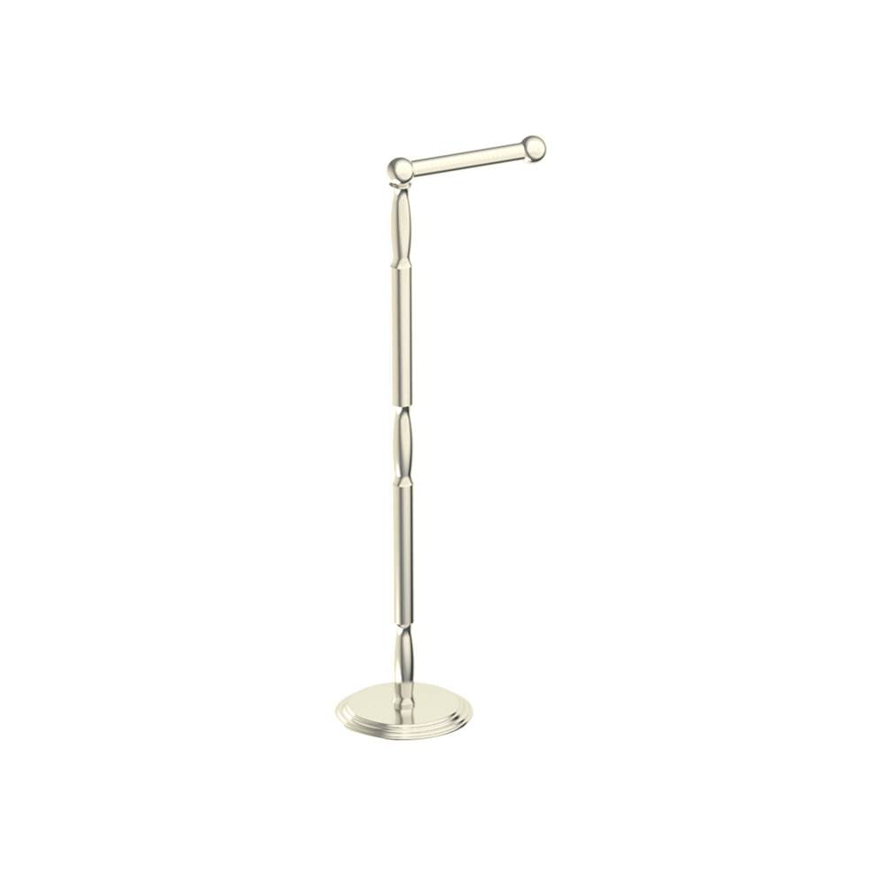 Kartners - FLORENCE - Free Standing - Toilet Paper Holder-Brushed Nickel - Brushed Nickel