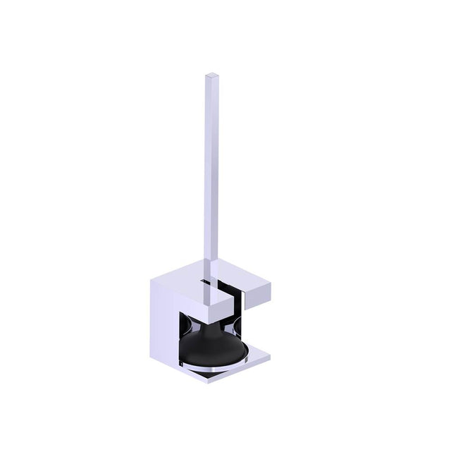 Kartners - Free Standing - Decorated Square Plunger-Polished Chrome - Polished Stainless