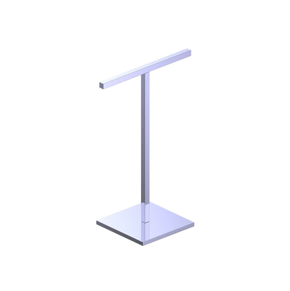 Kartners - Free Standing - Square Hand Towel Holder -Polished Chrome - Polished Chrome