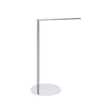 Kartners - Free Standing - Round Single Towel Rail-Polished Chrome - Polished Chrome