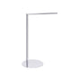 Kartners - Free Standing - Round Single Towel Rail-Polished Chrome - Polished Chrome