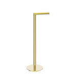Kartners - Free Standing - Round Toilet Paper Holder-Brushed Gold - Brushed Gold