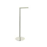 Kartners - Free Standing - Round Toilet Paper Holder-Polished Nickel - Polished Nickel