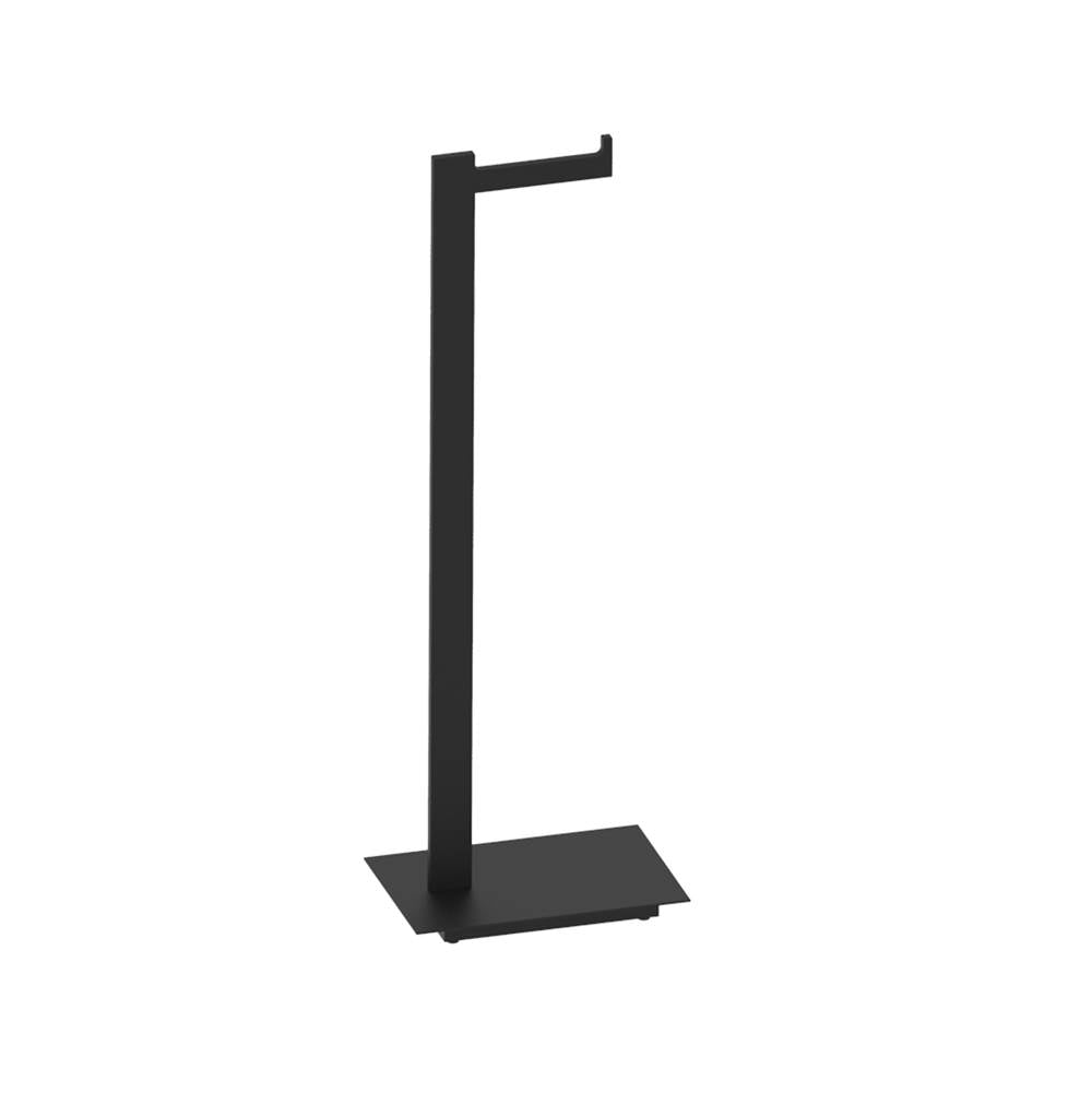 Kartners - BERLIN- Free Standing - Toilet Paper Holder-Matte Black - Matte Black