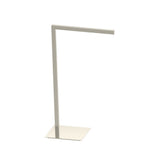 Kartners - Free Standing - Square Single Towel Rail-Brushed Nickel - Brushed Nickel