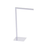 Kartners - Free Standing - Square Single Towel Rail-Polished Chrome - Polished Chrome