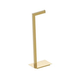 Kartners - Free Standing - Square Free Standing Toilet Paper Holder-Brushed Gold - Brushed Gold