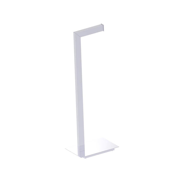 Kartners - Free Standing - Square Free Standing Toilet Paper Holder-Polished Chrome - Polished Chrome