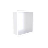 Kartners - Shower Niches - 12-inch x 12-inch Surface Mount Shower Niches-Matte White - Matte White