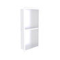 Kartners - Shower Niches - 12-inch x 24-inch Surface Mount Shower Niches with Double Shelf-Matte White - Matte White