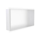 Kartners - Shower Niches - 12-inch x 24-inch Tile Ready Shower Niches-Matte White - Matte White