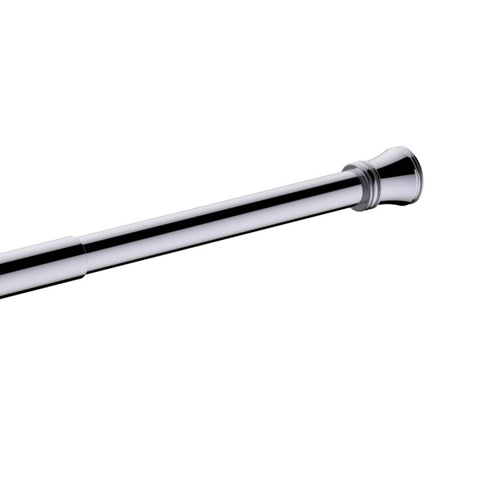 Kartners - Shower Rods - Expandable Shower Rod- Satin Finish - Satin Finish