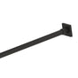 Kartners - MADRID - Shower Rods - Kartners Square Shower Rod-Matte Black - Matte Black
