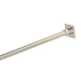 Kartners - MADRID - Kartners Round Shower Rod-Brushed Nickel - Brushed Nickel