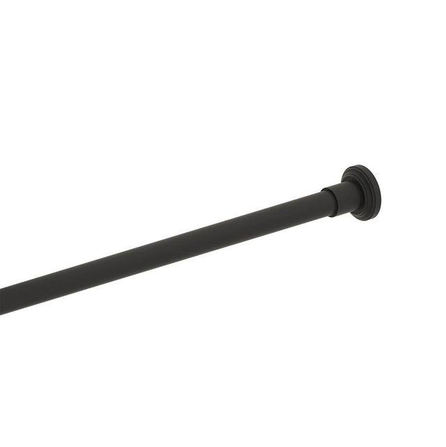 Kartners - FLORENCE - Kartners Round Shower Rod-Matte Black - Matte Black