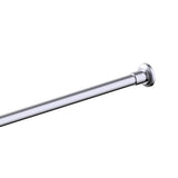 Kartners - FLORENCE - Kartners Round Shower Rod-Polished Chrome - Polished Chrome