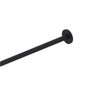 Kartners - Shower Rods - 6 Feet (72-inch) Straight Shower Rod with Round Ends-Matte Black - Matte Black