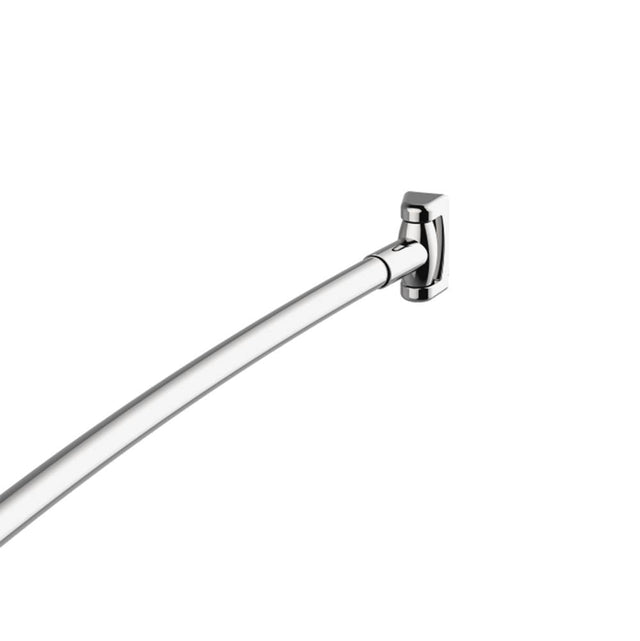 Kartners - Shower Rods - Adjustable Curved Shower Rod-Satin Finish - Satin