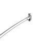 Kartners - Shower Rods - Adjustable Curved Shower Rod-Satin Finish - Satin