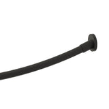 Kartners - OSLO - Kartners Round & Curved Shower Rod-Matte Black - Matte Black