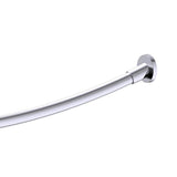 Kartners - OSLO - Kartners Round & Curved Shower Rod-Polished Chrome - Polished Chrome
