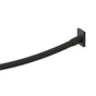 Kartners - MADRID - Kartners Square & Curved Shower Rod-Matte Black - Matte Black