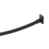Kartners - MADRID - Kartners Square & Curved Shower Rod-Matte Black - Matte Black