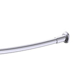Kartners - FLORENCE - Kartners Round & Curved Shower Rod-Polished Chrome - Polished Chrome
