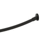 Kartners - CIRCO KNURLED - Round & Curved Shower Rod-Matte Black - Matte Black