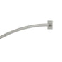 Kartners - Shower Rods - 6 Feet (72-inch) Curved Shower Rod with Square Ends- Satin Finish - Satin Finish