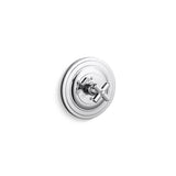 Kallista - Town Pressure Balance Trim, Cross Handle - Polished Chrome