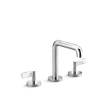 Kallista - OneE Basin Set, Tall Spout, Lever Handle - Unlacquered Brass