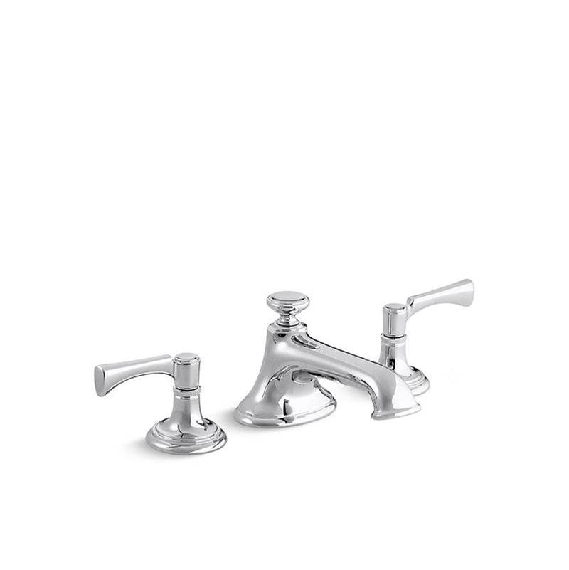 Kallista - Bellis Basin Set, Lever, Noble Spout - Polished Chrome