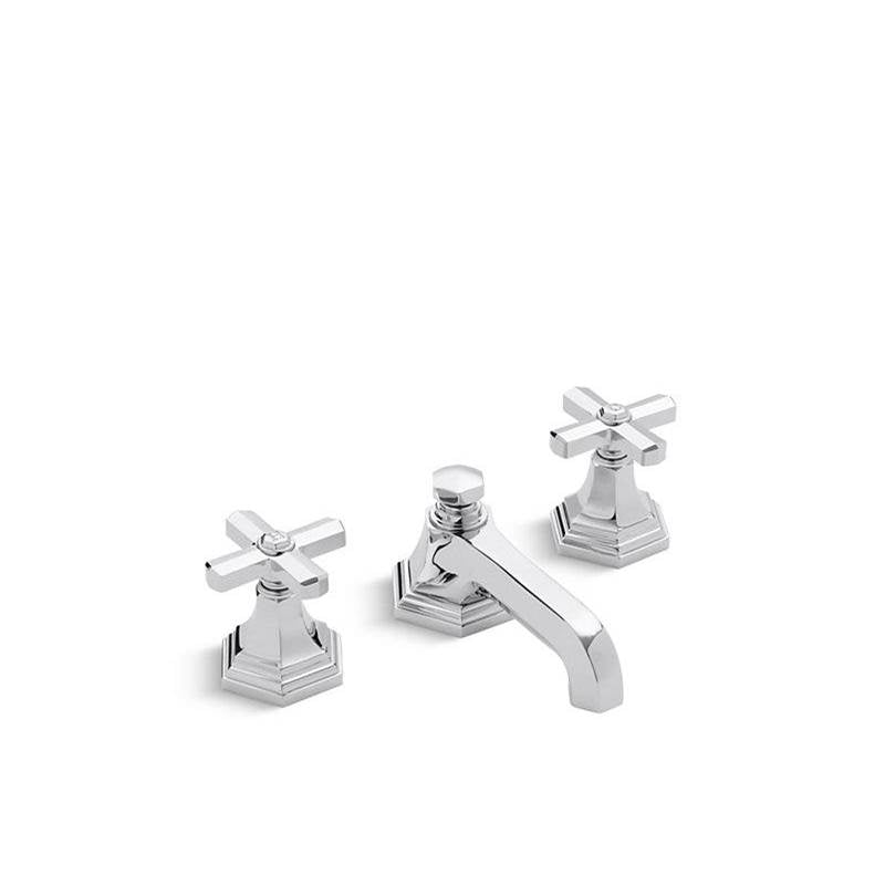 Kallista - For Town Basin Set, Cross - Polished Chrome