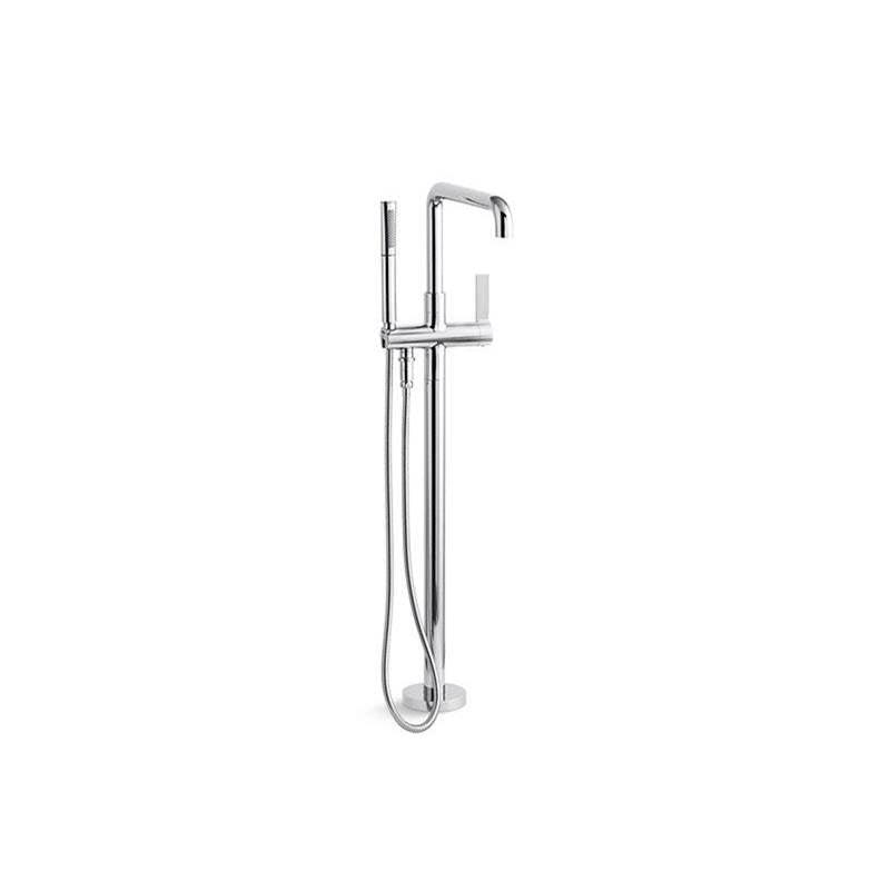 Kallista - OneE Floor-Mount Bath Filler - Unlacquered Brass