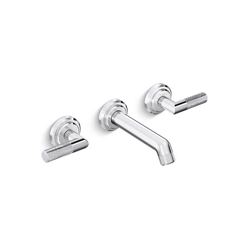 Kallista - Pinna PalettaE Wall Mnt Basin Set - Polished Chrome