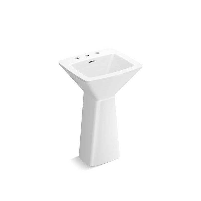 Kallista - Papion Pedestal Lavatory - Stucco White