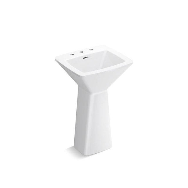 Kallista - Papion Pedestal Lavatory - Stucco White