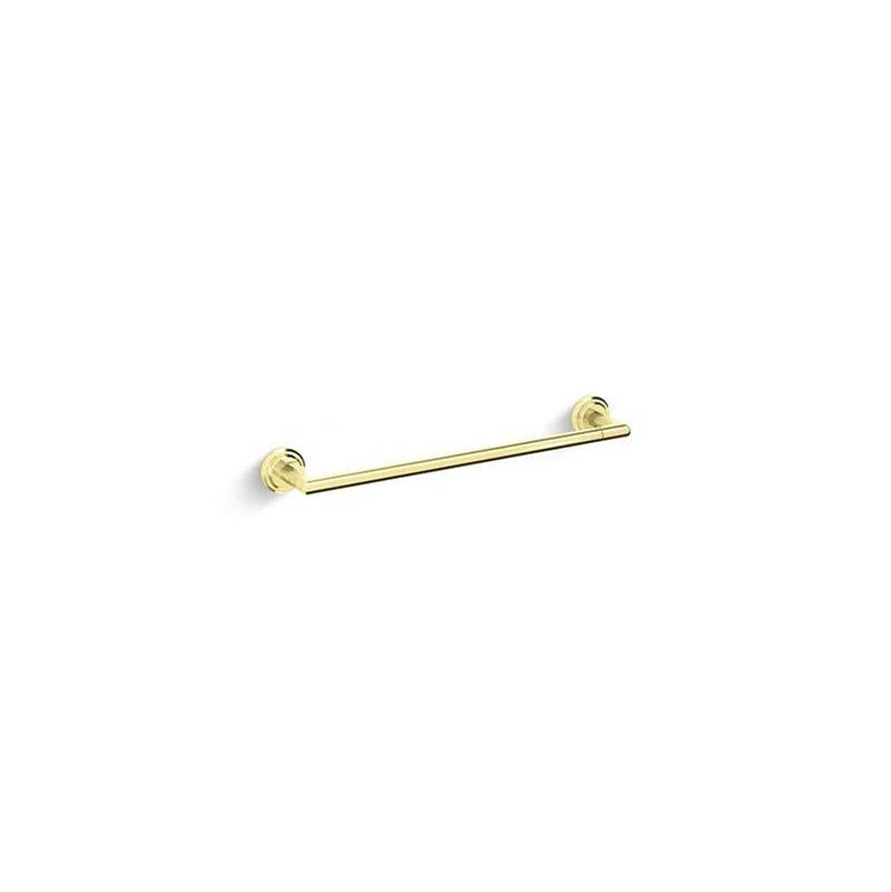 Kallista - Pinna PalettaE Towel Bar, 18'' - Unlacquered Brass