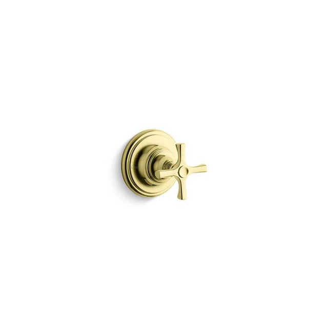 Kallista - Bellis Volume Control Valve Trim, Cross - Unlacquered Brass