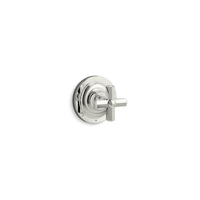 Kallista - Town Volume Control Trim, Cross Handle - Polished Chrome